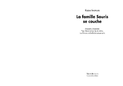 La famille Souris se couche