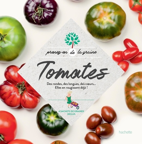 Tomates. Des rondes, des longues, des coeurs... Elles rougissent déjà ! 4 sachets de graines inclus