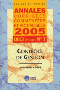 Contrôle de gestion DECF épreuve n°7