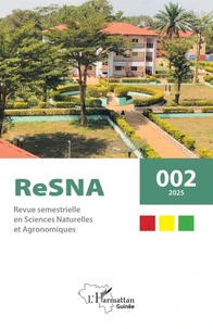 ReSNA - Revue semestrielle en Sciences Naturelles et Agronomiques N° 2