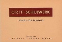 Keith Bissell - Orff-Schulwerk  : Songs for Schools - voice, recorders and percussion. Partition vocale/chorale et instrumentale..