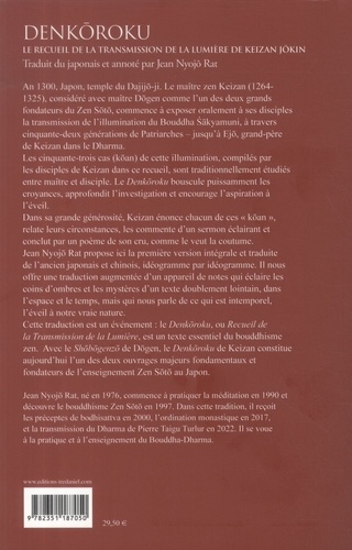 Denkôroku. Le recueil de la transmission de la Lumière de Keizan Jôkin