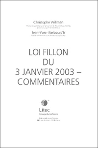 Loi Fillon du 3 janvier 2003