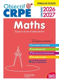 Objectif CRPE 2026-2027 - Maths - épreuve écrite d'admissibilité
