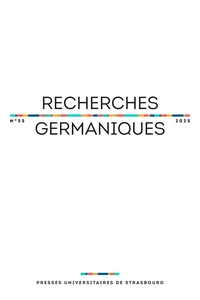 Recherches germaniques n° 55/2025 - Varia