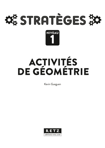 Activités de géométrie niveau 1  avec 1 Cédérom