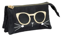 TROUSSE RECTANGULAIRE MISS LEMONADE CUTE FACES GLASSES NOIR