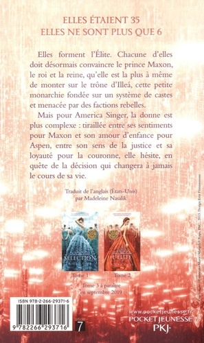 La Sélection Tome 2. L'élite de Kiera Cass - Poche - Livre - Decitre