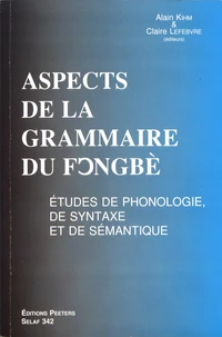 Aspects de la grammaire du fongbè