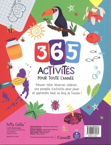 365 activités pour toute l'année