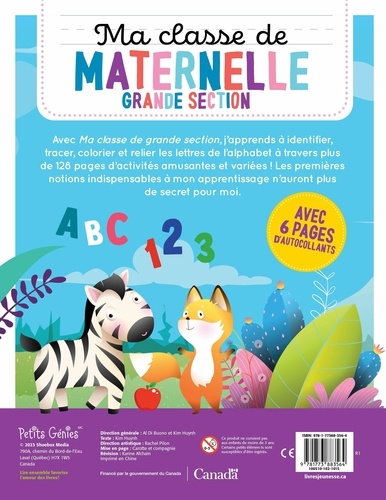 Ma classe de maternelle Grande section - Avec 4... de Kim Huynh - Album ...