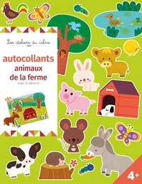 Autocollants animaux de la ferme avec 6 décors