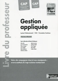 Gestion appliquée CAP cuisine CAP commercialisation et services en hôtel-café-restaurant