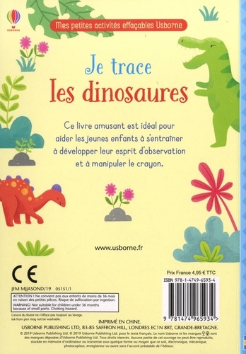 Je trace les dinosaures