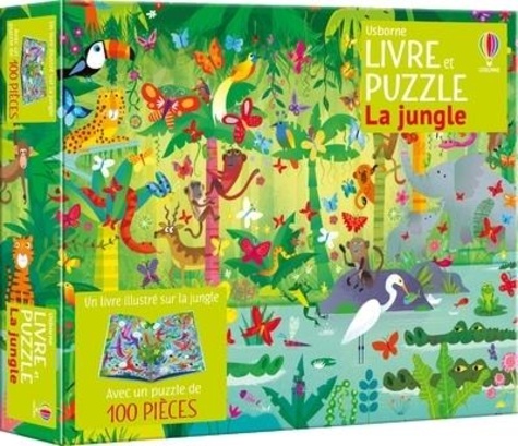Kirsteen Robson et Gareth Lucas - La jungle - Coffrets livre et puzzle - dès 5 ans.
