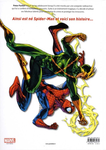 Spider-Man La naissance d'un héros Avec 2 pochettes de cartes Marvel offertes