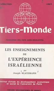Les enseignements de l'expérience israélienne