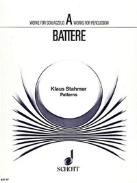 Klaus hinrich Stahmer - Patterns - percussion instruments (4 or more player). Partition et parties..