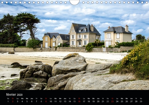 CALVENDO Places  Impressions de Bretagne (Calendrier mural 2020 DIN A4 horizontal). La Bretagne, le pays entouré par la mer (Calendrier mensuel, 14 Pages )