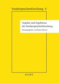 Aspekte und Ergebnisse der Sondersprachenforschung