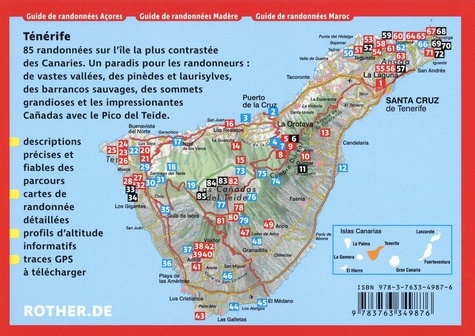 Ténérife. 85 randonnées sélectionnées le long des côtes et dans les montagnes de l'"île des Bienheureux"  Edition 2024