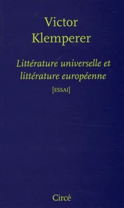 Littérature universelle et littérature européenne