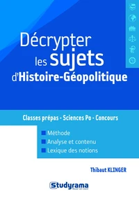 Décrypter les sujets d'histoire-géopolitique