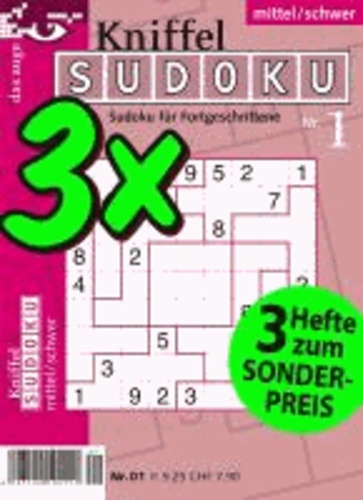 Kniffel-Sudoku 3er-Band 01 - Schwierigkeitsgrad: mittel/schwer.