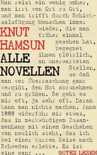 Knut Hamsun - Alle Novellen. Gesamtausgabe aller 33 Novellen