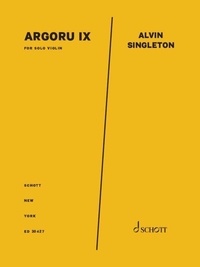 Alvin Singleton - Argoru IX - For solo violin - Partition.
