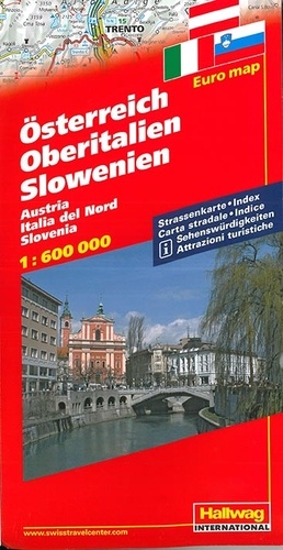 Autriche - Haute Italie - Slovénie. 1/600 000