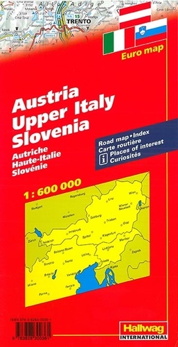 Autriche - Haute Italie - Slovénie. 1/600 000