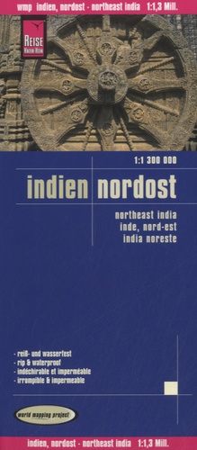  Reise Know-How - Indien Nordost - 1/1 300 000.