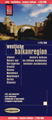  Reise Know-How - Les Balkans occidentaux - 1/725 000.