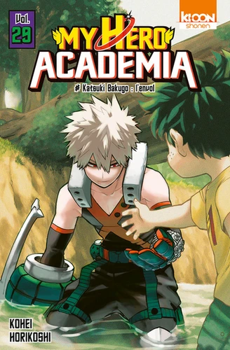 Couverture de My hero academia n° 29 Katsuki Bakugo : l'envol