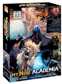 Kohei Horikoshi - My Hero Academia Tome 37 : Défenseurs et attaquants - Coffret avec jaquette alternative, My Hero Academia World Heroes Mission, 1 stand acrylique, 1 ex-libris.