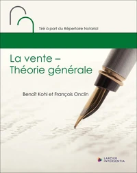 La vente - Théorie générale