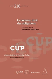 Le nouveau droit des obligations