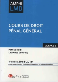 Cours de droit pénal général