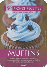  Komet - Muffins - 50 fiches recettes avec une boîte déco.
