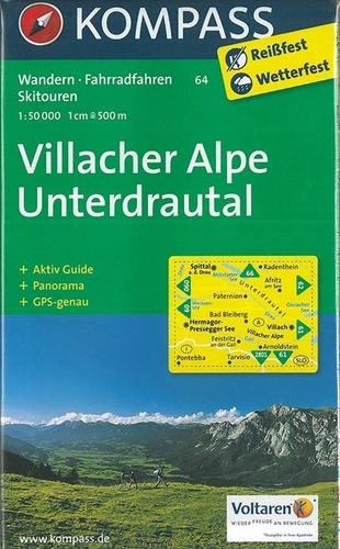  Kompass - Villacher Alpe Underdrautal - 1/50 000.
