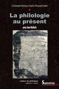 Philologie au présent
