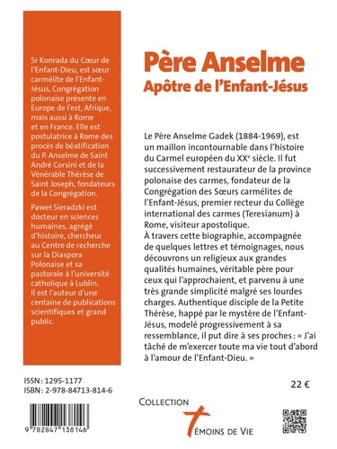 Père Anselme. Apôtre de l'Enfant-Jésus