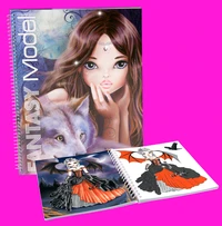 Album de coloriage Top Model Fantasy Model