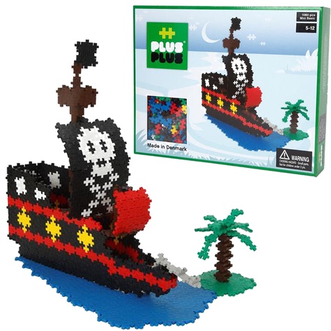 KONTIKI - PlusPlus box mini basic bateau de pirates 1060 pièces