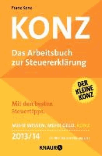 Konz - Das Arbeitsbuch zur Steuererklärung.