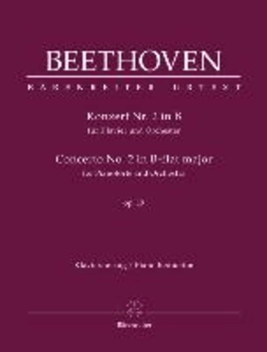 Konzert Nr. 2 in B für Klavier und Orchester, op. 19 - Klavierauszug.