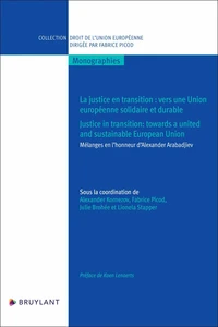 La justice en transition : vers une Union européenne solidaire et durable