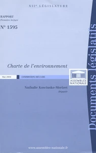Rapport relatif à la Charte de l'environnement