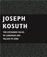 Joseph Kosuth The-Exchange-Value-of-Language-Has-Fallen-to-Zero /anglais/italien